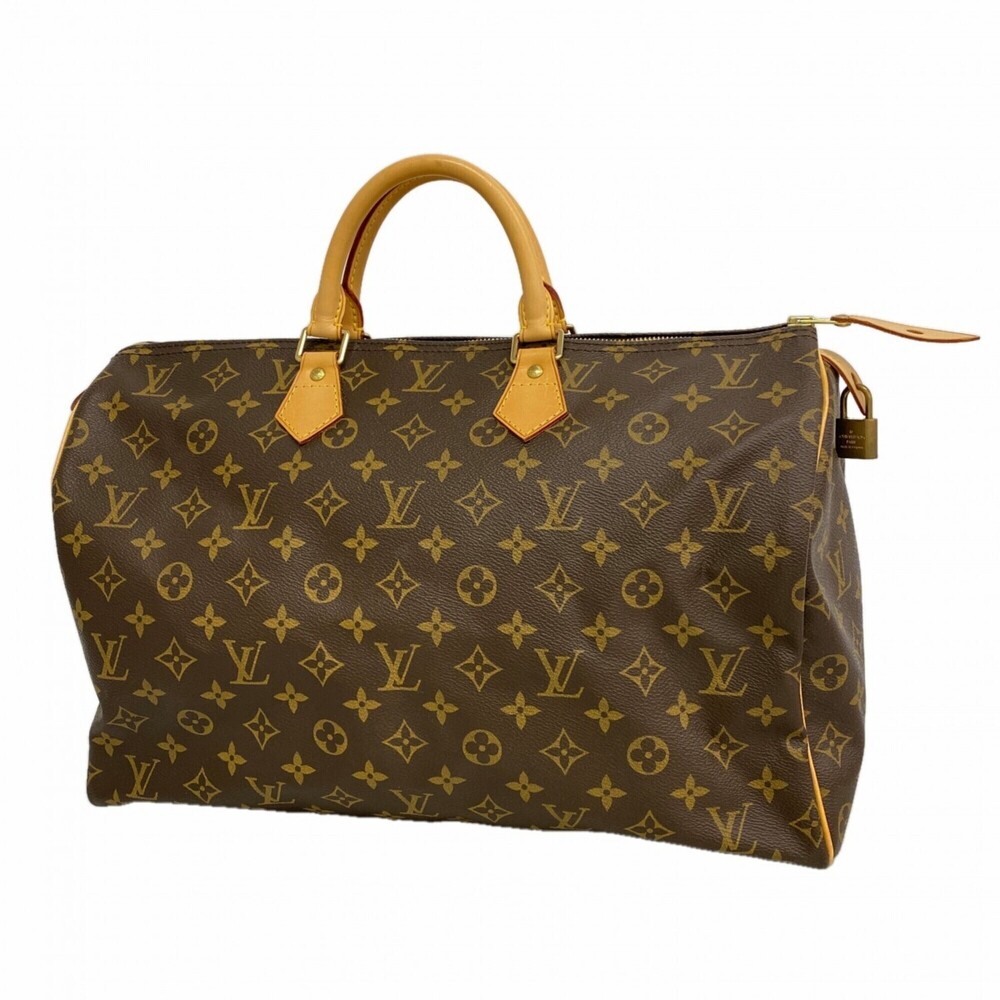 LOUIS VUITTON Authentic Brown Monogram Speedy 40 Bag